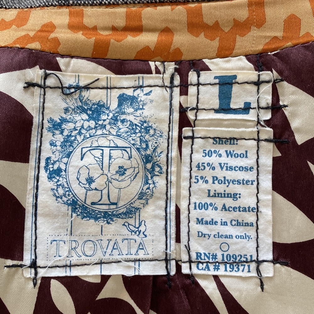 Mens Trovata Jacket In size Large - Picture 6 of 6